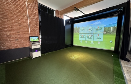 Golfsimulator Installation zu Hause