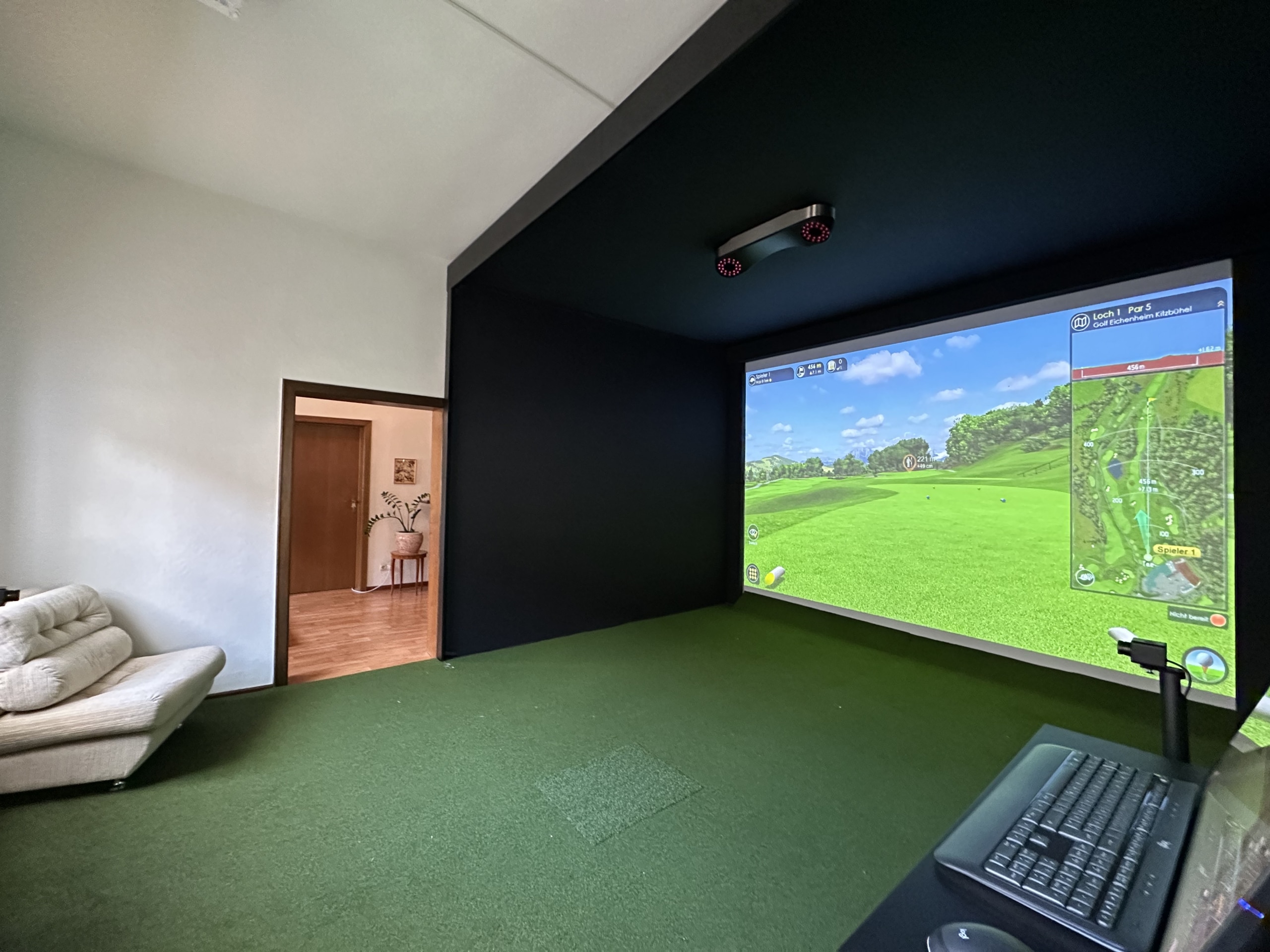 Golfsimulator Zuhause